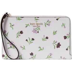 NWOT Kate Spade Staci Graceful Floral Ditsy Medium L-zip Wristlet